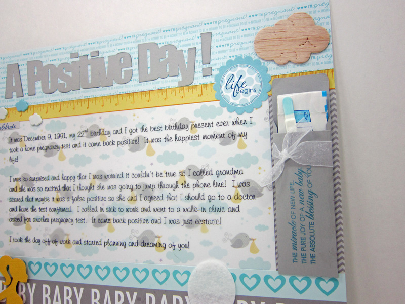 Katie's Nesting Spot: Baby Boy Scrapbook Pages: Using Double Sided Paper as  a Page Base for Two Pages