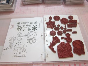 Unmounted Rubber Stamps stored safely and securely