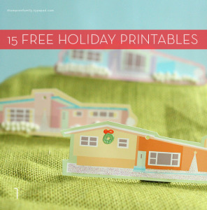 Free Holiday Printables