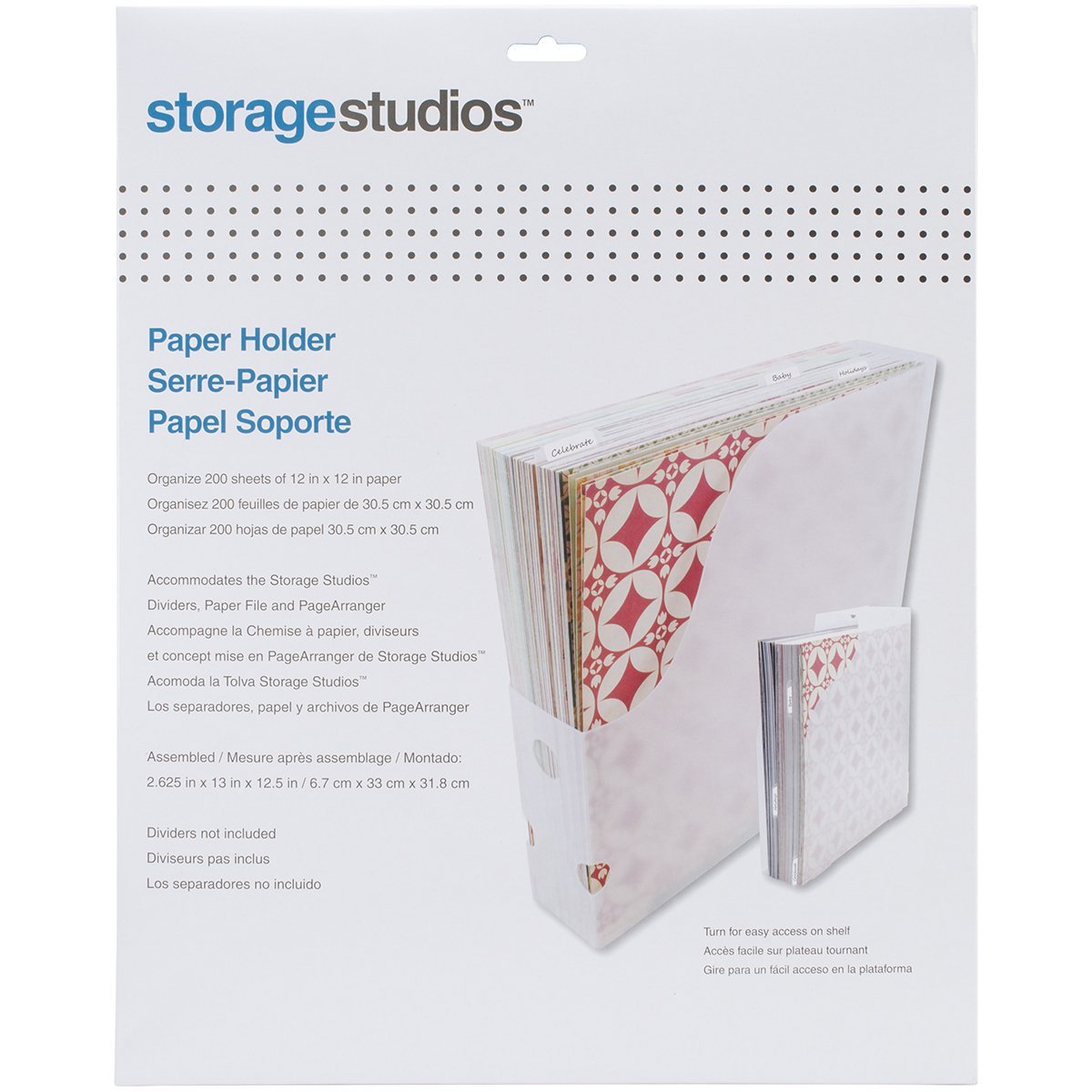 Storage Solutions Paper Holder 12x12
