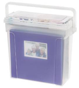 Iris Portable Scrapbook Case for 12 x 12 Paper, 6 Pack, Clear