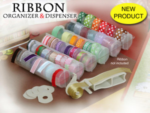 Ribbon organizer & dispenser