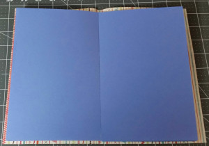 Inside of die cut booklet