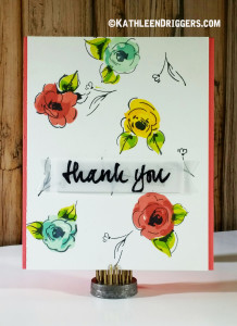 altenew painted flowers thank you card
