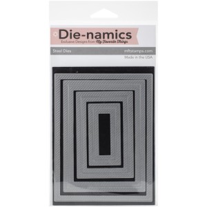 Die-namics Inside & Out Diagonal Stitched Rectangle STAX