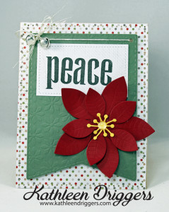 poinsettia peace card