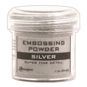 ranger super fine detail silver embossing powder