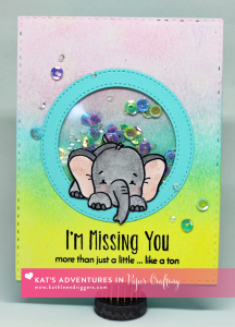 Missing You Shaker Card