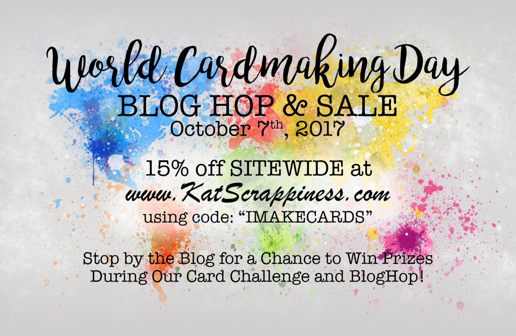 World Card Making Day sale , blog hop and challenge