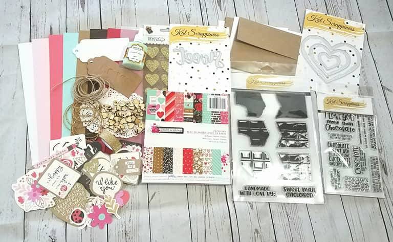 I love Chocolate Card Kit by Kat Scrappiness