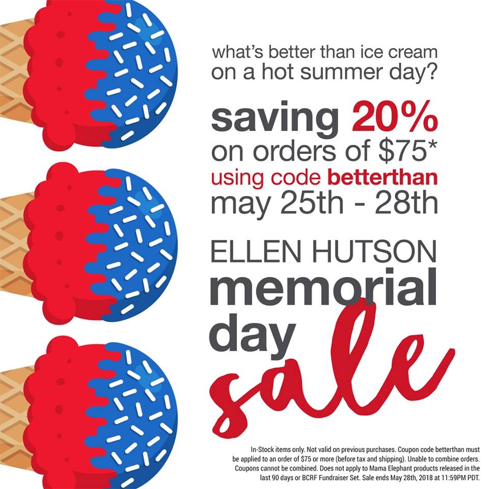 Ellen Hutson Memorial Day Sale