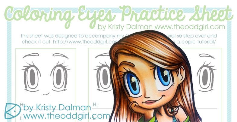 Free Printable Copic Coloring Practice Sheets - Kat's Adventures in ...