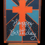 Cross Background Birthday Card by Kat