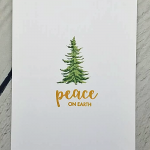 One Layer Christmas Card