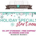 stamp-n-storage holiday sale