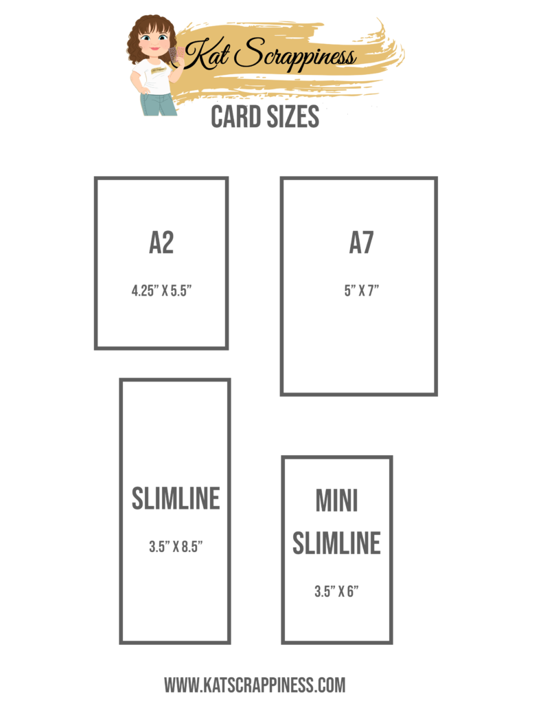 Most common ard sizes in the US - courtesy of Kat Scrappiness